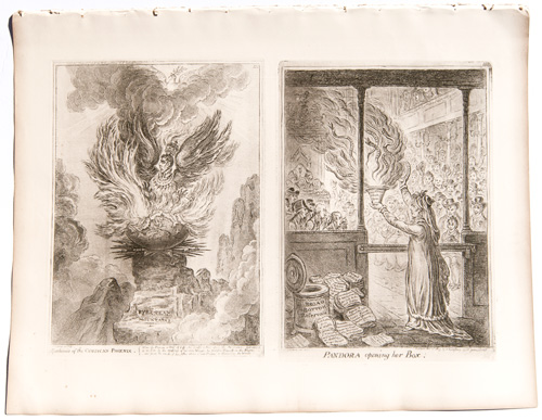 Gillray Pandora Opening Her Box 



Apotheosis of the Corsican Phoenix